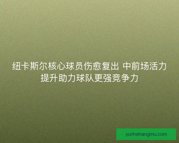纽卡斯尔核心球员伤愈复出 中前场活力提升助力球队更强竞争力